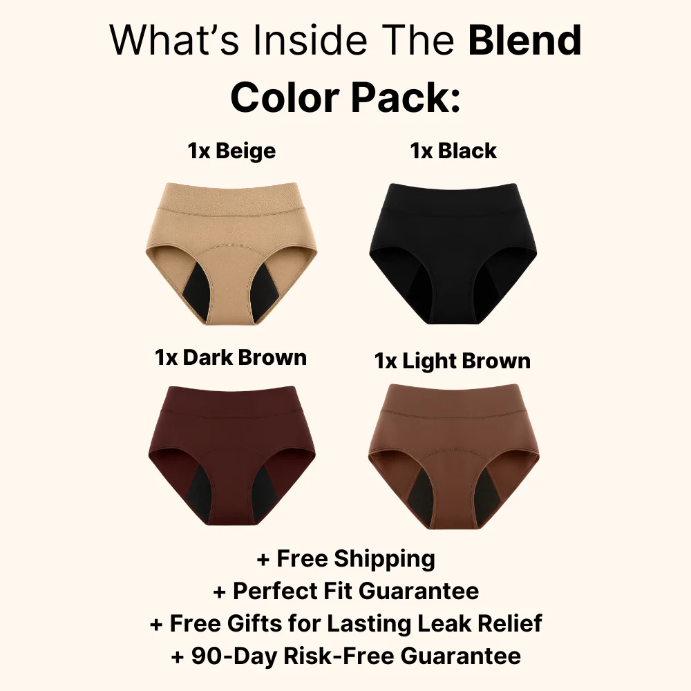 Thanksgiving Sale 70% OFF Ends Today！|NESLEMY™ LBMLBM™  100% Leak-Proof Underwear 4-pack