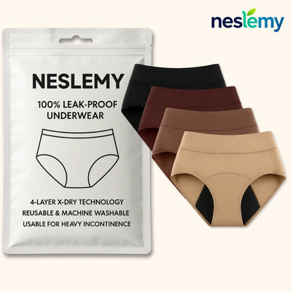 Thanksgiving Sale 70% OFF Ends Today！|NESLEMY™ LBMLBM™  100% Leak-Proof Underwear 4-pack