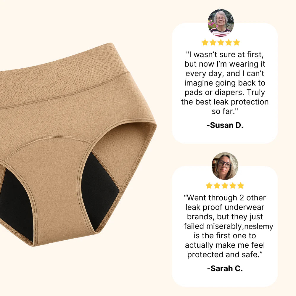 Thanksgiving Sale 70% OFF Ends Today！|NESLEMY™ LBMLBM™  100% Leak-Proof Underwear 4-pack